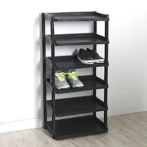 점보6단와이드 현관신발장 12켤레용 신발정리대 선반