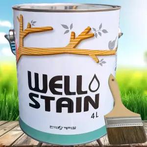 JAY 웰스테인 BS 오일스테인 4L 방부목페인트