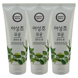 해피바스 어성초 모공 클렌징폼 200g 3개