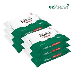 [이지팜]이지팜 손소독티슈 50매 6팩(의약외품)