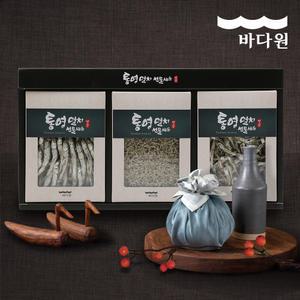 바다원 [명절선물세트] 명품 통영 멸치세트(중량 630g, 볶음용 멸치 외 2종)