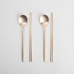 서촌유기 2인용 부부수저 방짜 유기 수저세트 부모님선물 칠순 팔순 답례품