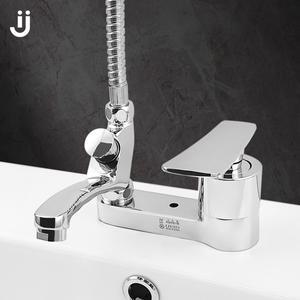 아이제이 J-2004 세면기용 샤워겸용 수전 3홀 대붙이 수도꼭지 국내제작 세면대용 화장실