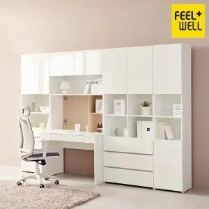 [필웰]DK9901 레아 집중력 전면 책상세트 1000(서랍형)-DVX