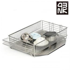 국내산 스텐304 허니 1단 식기건조대 대형(수저통포함) 설거지건조대 그릇정리대 가정용