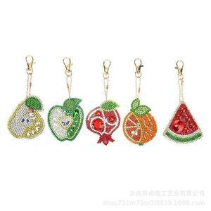 상큼 과일 열쇠고리 보석십자수 5개 한셋트 인기상품(양면)
