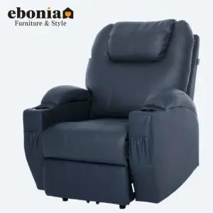 [농심쇼파 NS건강한특가] 이오 1인용 전동 리클라이너 컵홀더형 이지클린 에어레더 가죽