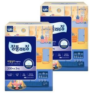 잘풀리는집 리얼 실키 천연펄프 미용티슈 200매 6개