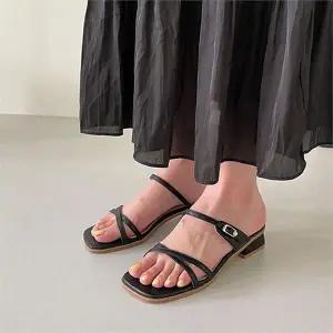 [오노마] ONM 여름 슬리퍼 플랫신발 캐주얼신발 스퀘어코슈즈 (S8752588)