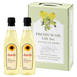프리미엄 해바라기씨유(500mlx2P)페트병 해바라기유 카놀라유 식용유 오일세트 오일선물세트