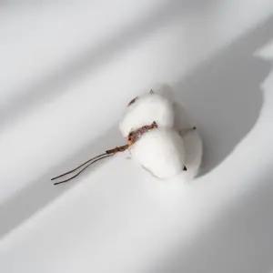 목화꽃 조화 목화 솜 머리