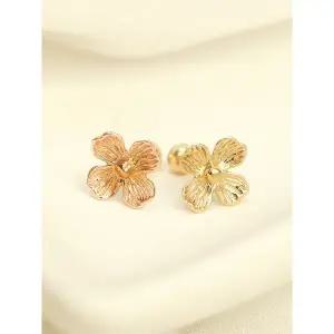 [미니멀피어싱]14K 네잎 꽃잎 플라워 피어싱 귀걸이