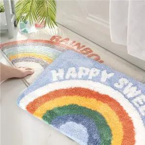 수지씨앤엘 물기쏙쏙 무지개 발매트 40x60 욕실매트 BATH 단색 중 택1