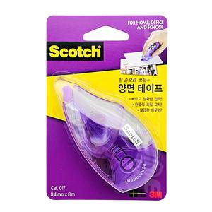3M 스카치 017 디스펜서 투명 양면 테이프 017D 풀테이프 접착