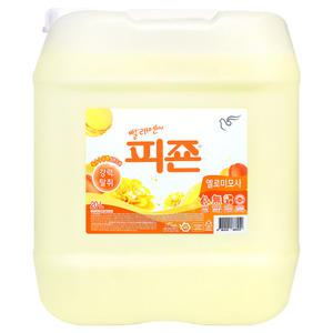 피죤 섬유유연제 옐로미모사 20L 대용량 말통