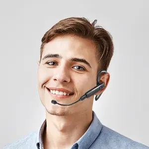 cosy 귀걸이형 블루투스 무선 핸즈프리 통화 모노 이어폰 업무용 핸드폰 한쪽 이어셋 노이즈캔슬링 마이크