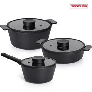 냄비세트 네오플램 불칸 IH 냄비 3종 인덕션냄비