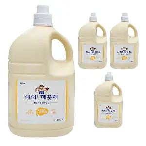 아이깨끗해 대용량 리필 순 손세정제 4500ml 4개