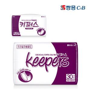 쌍용 키퍼스 프리일자형 패드 30매x8팩 (240매) 성인용기저귀 속기저귀
