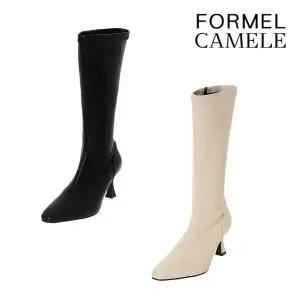 [포멜카멜레](센텀시티점)[23FW]베이직 포인트 토 스판 하프부츠7CM 2종 FJW1F1SA017