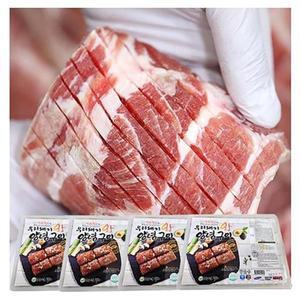 엄마손 우리돼지왕 양념구이-1박스(1.4kgx4팩)16대 국내산돼지갈비,