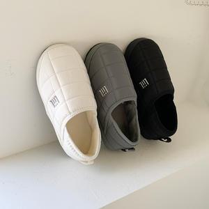 와우 푹신한 패딩 다운 커플 퍼 슬리퍼,슬립온