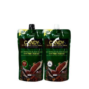 씨투엠 캔디 티에스 트리트먼트 컬러크림 400ml/다시마+흑설탕함유 셀프염색 새치커버염색