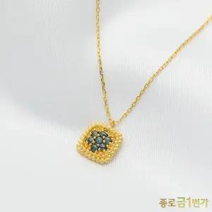 여자 순금 목걸이 피오레 3.75g 러프다이아 99.9