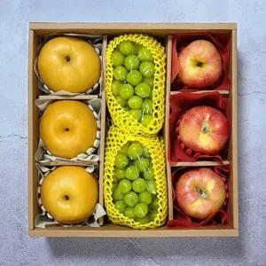 명절선물 사과/배/샤인머스켓 세트