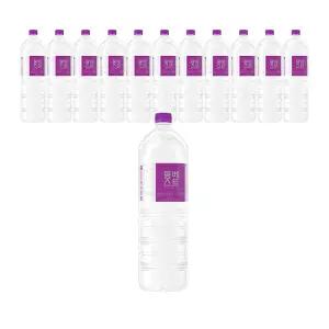 몽베스트 생수 유/무라벨 랜덤, 2L, 12개