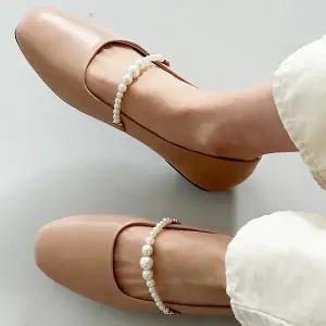 [더힐슈즈] 비즈메리제인 여성여자 로퍼 플랫슈즈 단화 정장화 1.5cm luc5182