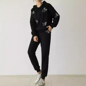 [핑크시슬리] SET/미키 전판핫픽스 후드 트레이닝세트