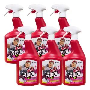 엘지생활건강 홈스타 맥스프레쉬 뿌리는 곰팡이싹 세정제 900ml 6개 / 욕실 물때 찌든때 곰팡이제거 청소세제