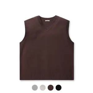 [폴햄] 남성 세미오버핏 버드아이 니트 베스트_PHD4ES1010