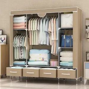 [텐바이텐]조립식 철제 부직포 대용량 수납 옷 수납장