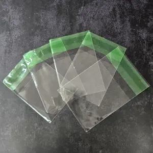 opp 접착식 투명 쿠키 포장 비닐 15cmx18cm 100매/접착식/비닐/봉지/봉투/투명/무지/밀봉/포장/매장/업소용