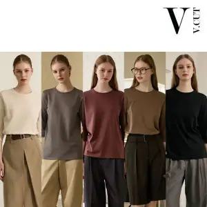 [하프클럽/] 튜블러 7부 티셔츠 5종