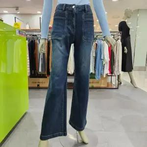 시슬리/애플아울렛/아웃 포켓 부츠컷 데님 팬츠 SADPC2461