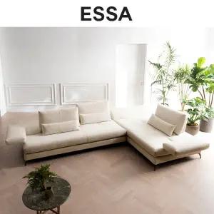 [롯데백화점]에싸 디오마레 4인 코너형 스윙기능 리브 패브릭 소파
