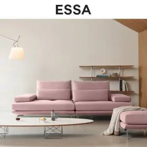 [롯데백화점]에싸 디오마레 와이드 3인 스윙기능 카시미라 패브릭 소파+스툴