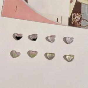 [셀러허브]여자 투컬러 마블하트 마그네틱 피어싱 (S18990518)