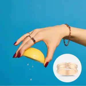 [주문제작][메트로시티 주얼리] 링크 14K 로즈 반지 A241GR3177R4A