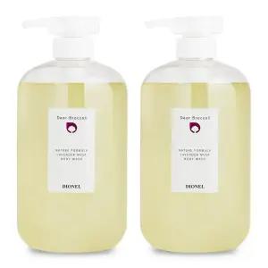 디오넬 향좋은 퍼퓸 보습 노네랄 노인냄새제거 남자 천연 등드름 바디워시 라벤더 머스크 1000ml 2개