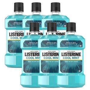 리스테린 쿨민트 가글 1000ml 6개