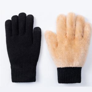 겨울 기모 털 장갑 스마트폰 터치 방한 남녀공용 니트 장갑