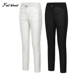 [필우드][필우드골프] 가로퀼팅 기모안감 여성 패딩 골프바지_100622A