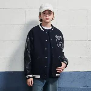 [에꼴리에] 남자 겨울이월 울라이크 패딩 바시티점퍼(24D0109)