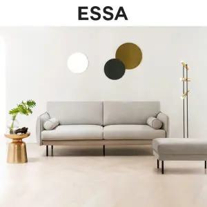 [롯데백화점]에싸 비트 3인 러스티카 패브릭 소파+스툴