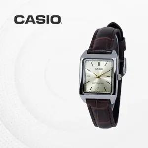 카시오 CASIO 여성용 빈티지 아날로그 가죽시계 LTP-V007L-9E