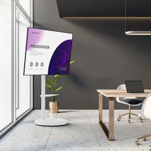 [카멜마운트]이동형 모니터 스탠드 삼텐바이미 스탠드 최대86인치 거치가능 SMB86